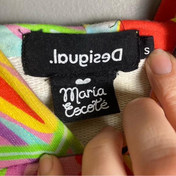 Desigual Hoodie sweatshirt men's small graffiti all over print snake cobra loud - Picture 2 of 16